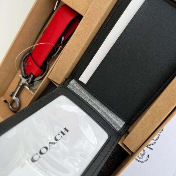 COACH Boxed 3 In 1 Wallet Gift Set In Signature Canvas - Picture 5 of 7
